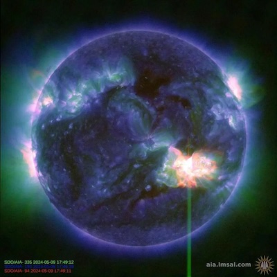 Atmospheric Imaging Assembly, Lockheed-Martin Solar & Astrophysics Laboratory: Sol on 2024-May-09