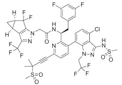 Wikipedia: structure of lenacapavir