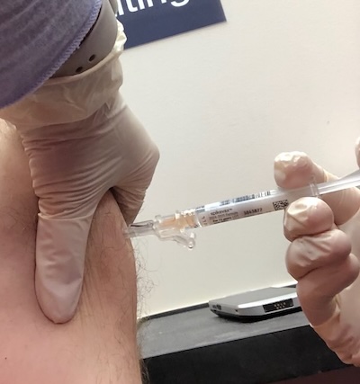 My left arm is my COVID vaccinatin' arm.