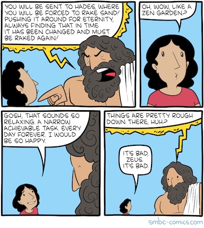 Weinersmith @ SMBC: Zeus discovers things are going badly